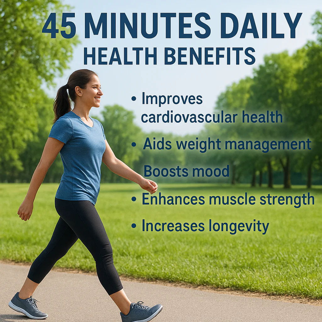 Featured image for 45-Minute Walk Benefits Your Daily Health Reset 2026